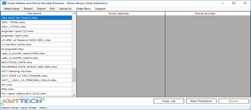 extract multiple email addresses from CSV