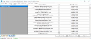 extract Phone Numbers from Powerpoint